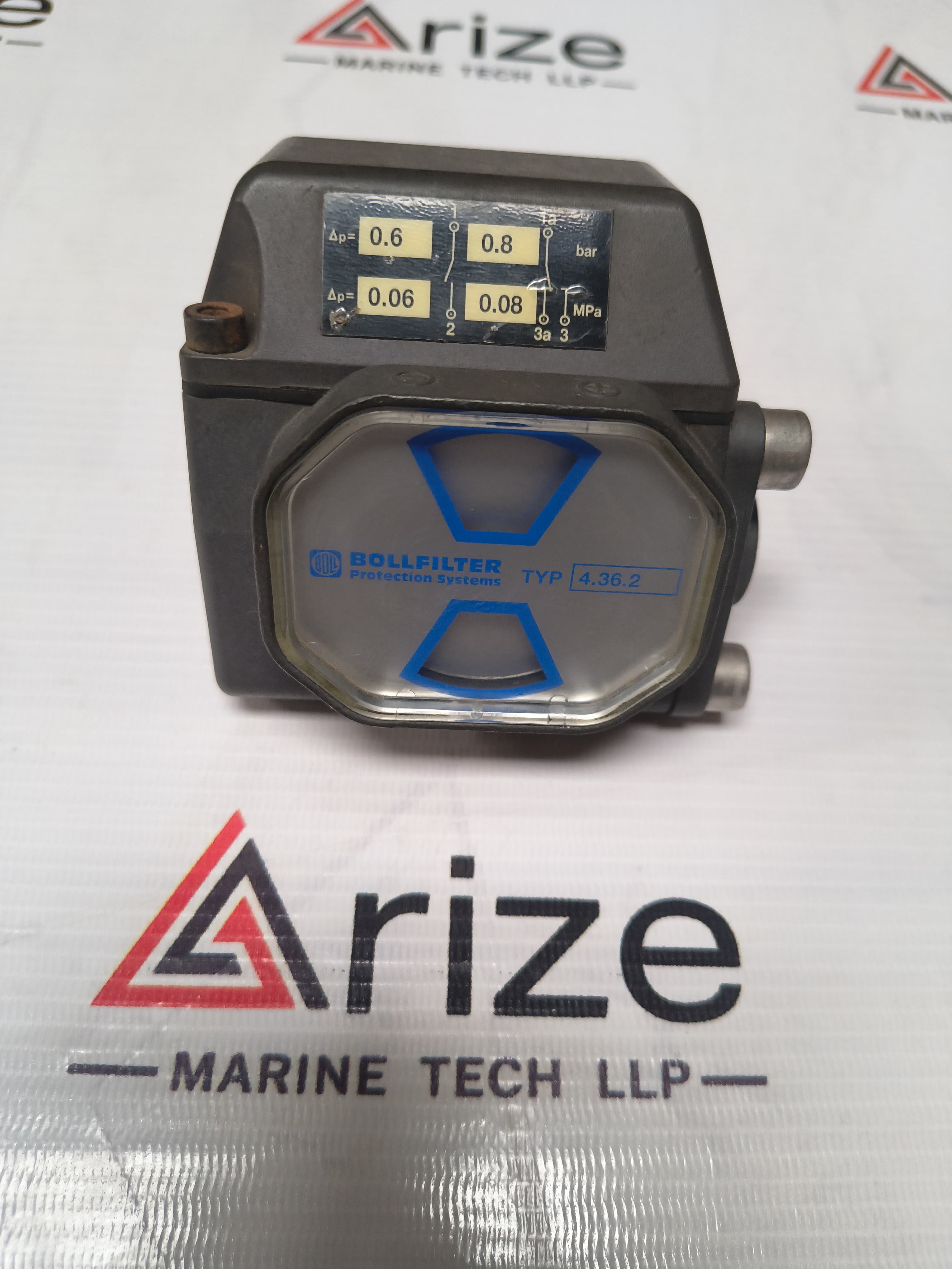 BOLLFILTER PROTECTION SYSTEMS 4.36.2 DIFFERENTIAL PRESSURE INDICATOR NEW