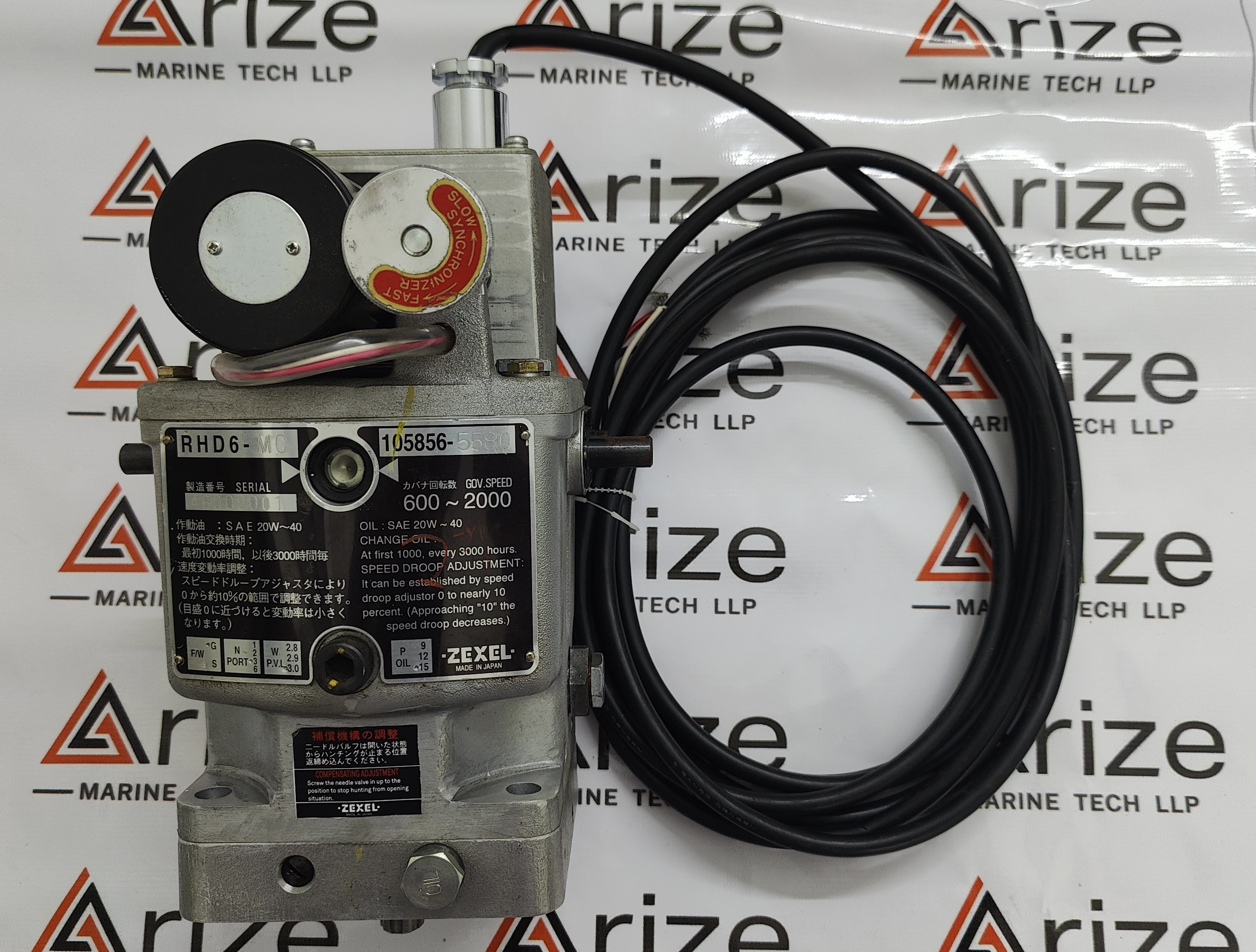 ZEXEL GOVERNOR TYPE RHD6-MC PART NO 105856-5580 NEW