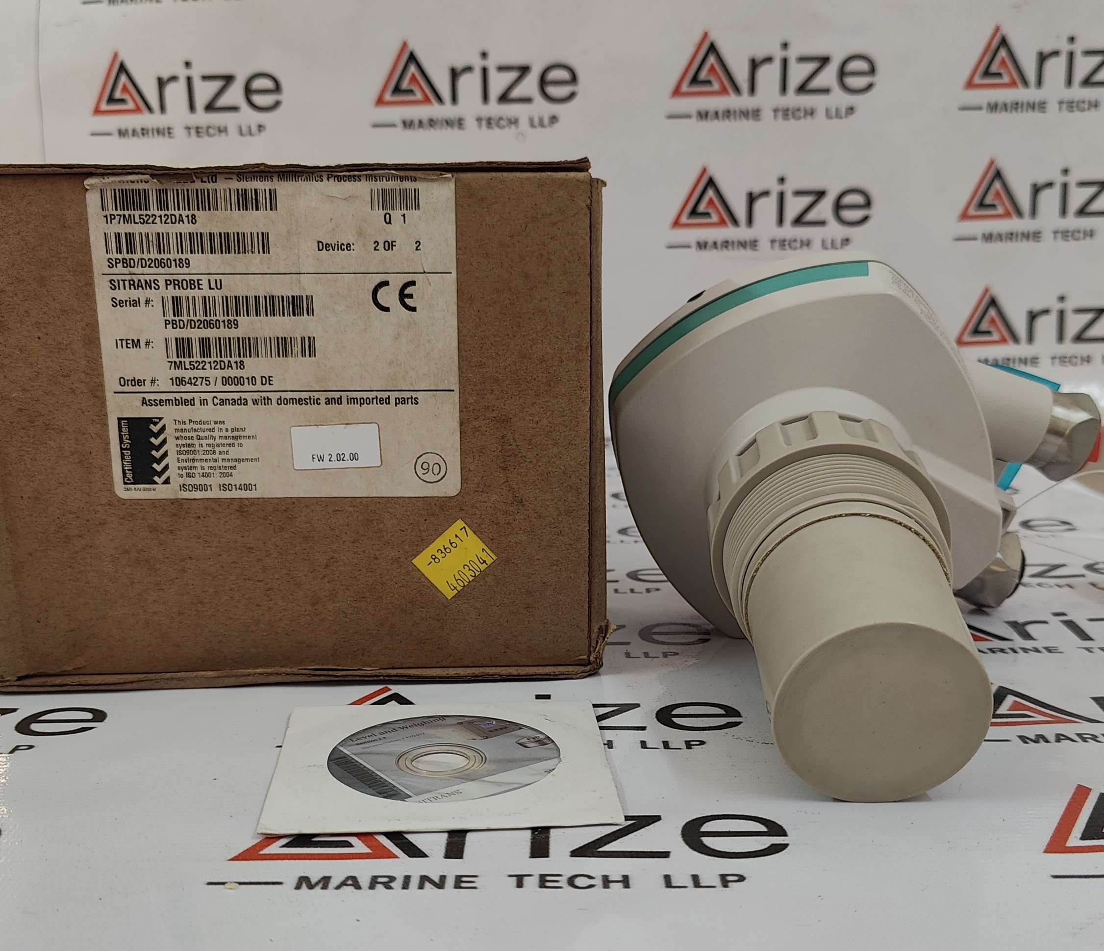 SIEMENS 7ML5221-2DA18 SITRANS PROBE LU ULTRASONIC LEVEL TRANSMITTER SENSOR 24VDC 4-20mA NEW