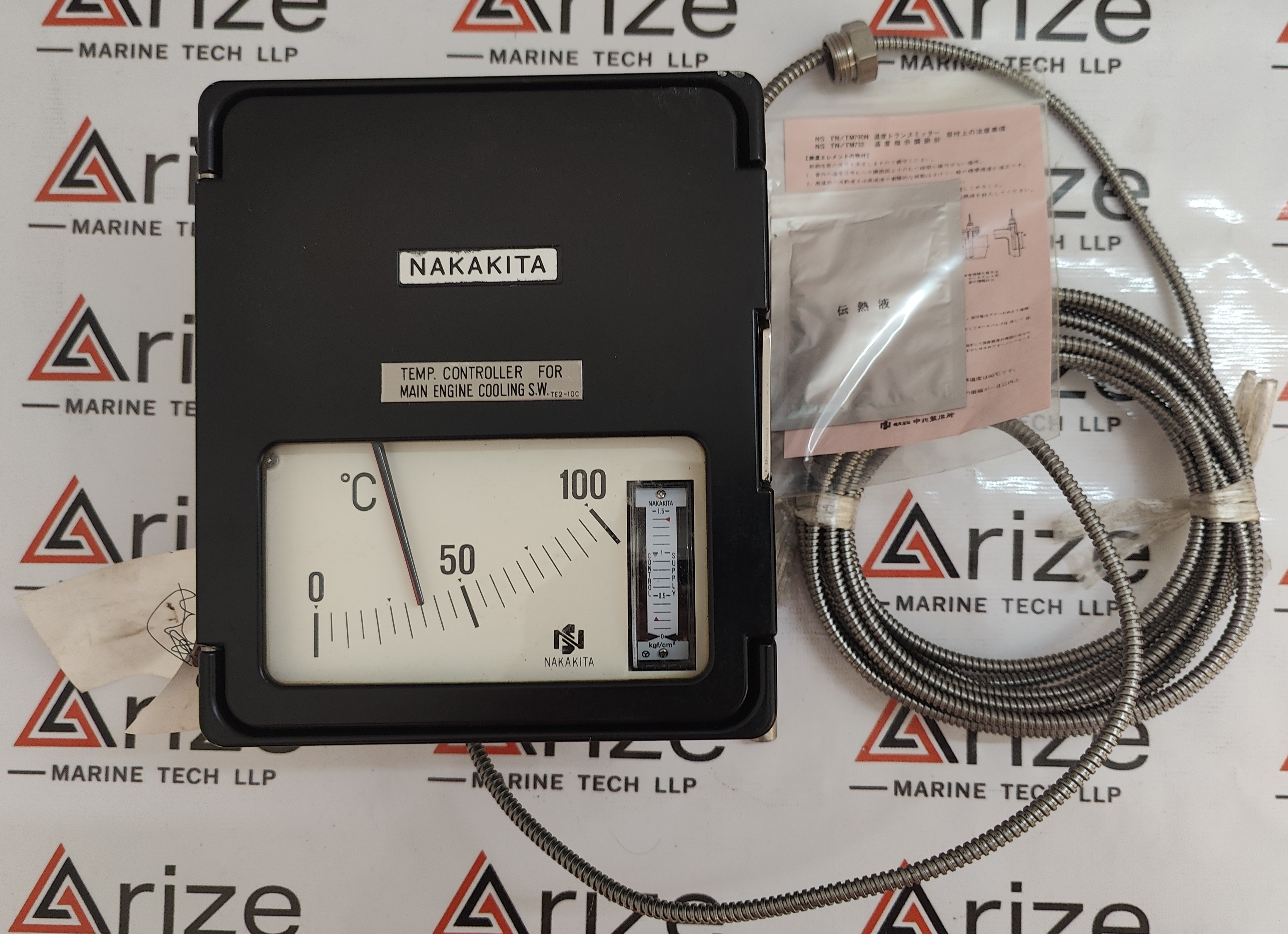 NAKAKITA SEISAKUSHO TEMP. CONTROLLER FOR MAIN ENGINE COOLING S.W. TE2-10C NEW