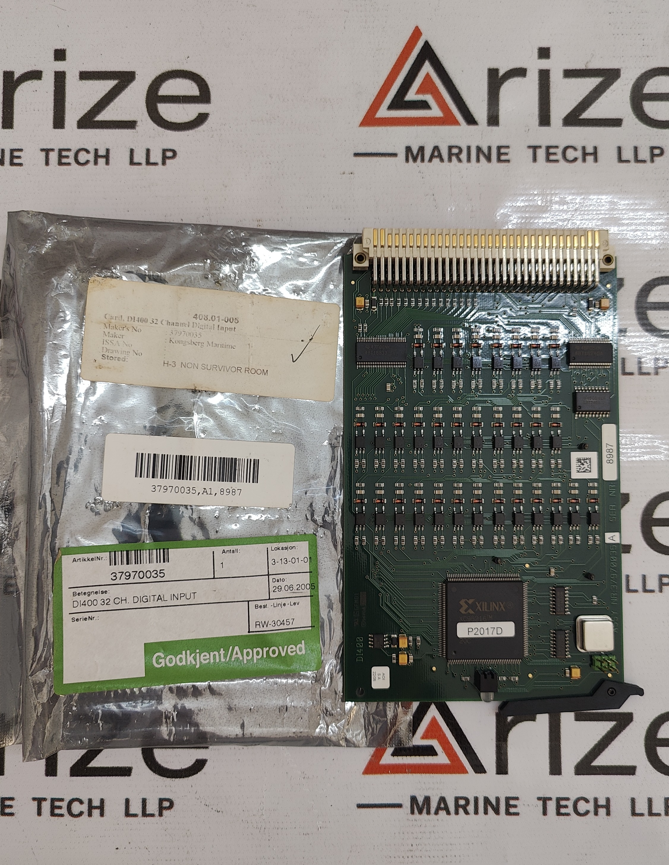 KONGSBERG SIMRAD DI400 32-CHANNEL DIGITAL INPUT PCB ARTICLE NO. 37970035 PCB 37970050C NEW