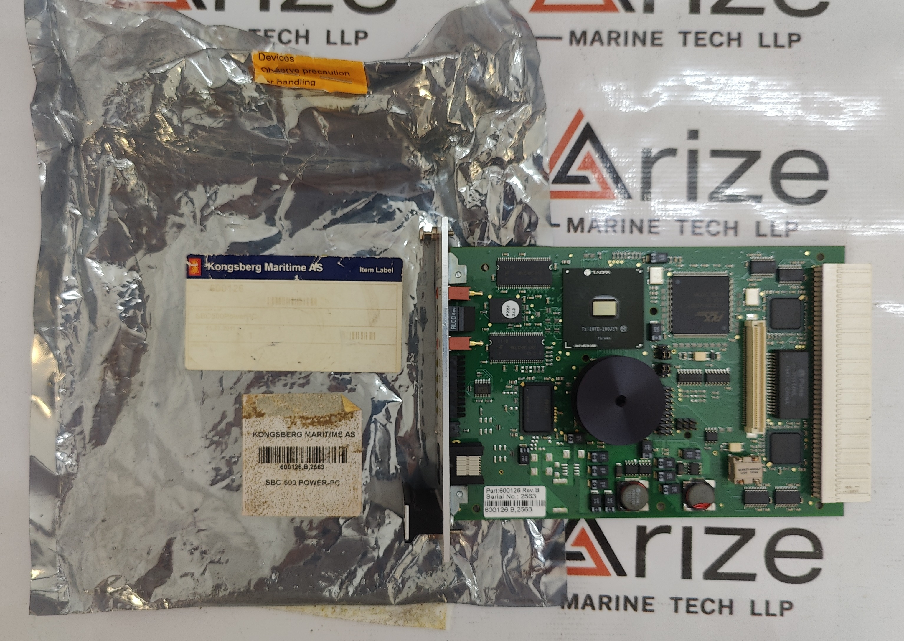 KONGSBERG SIMRAD SBC 500 POWER PC CPU CARD PART NO. 600126 REV B NEW