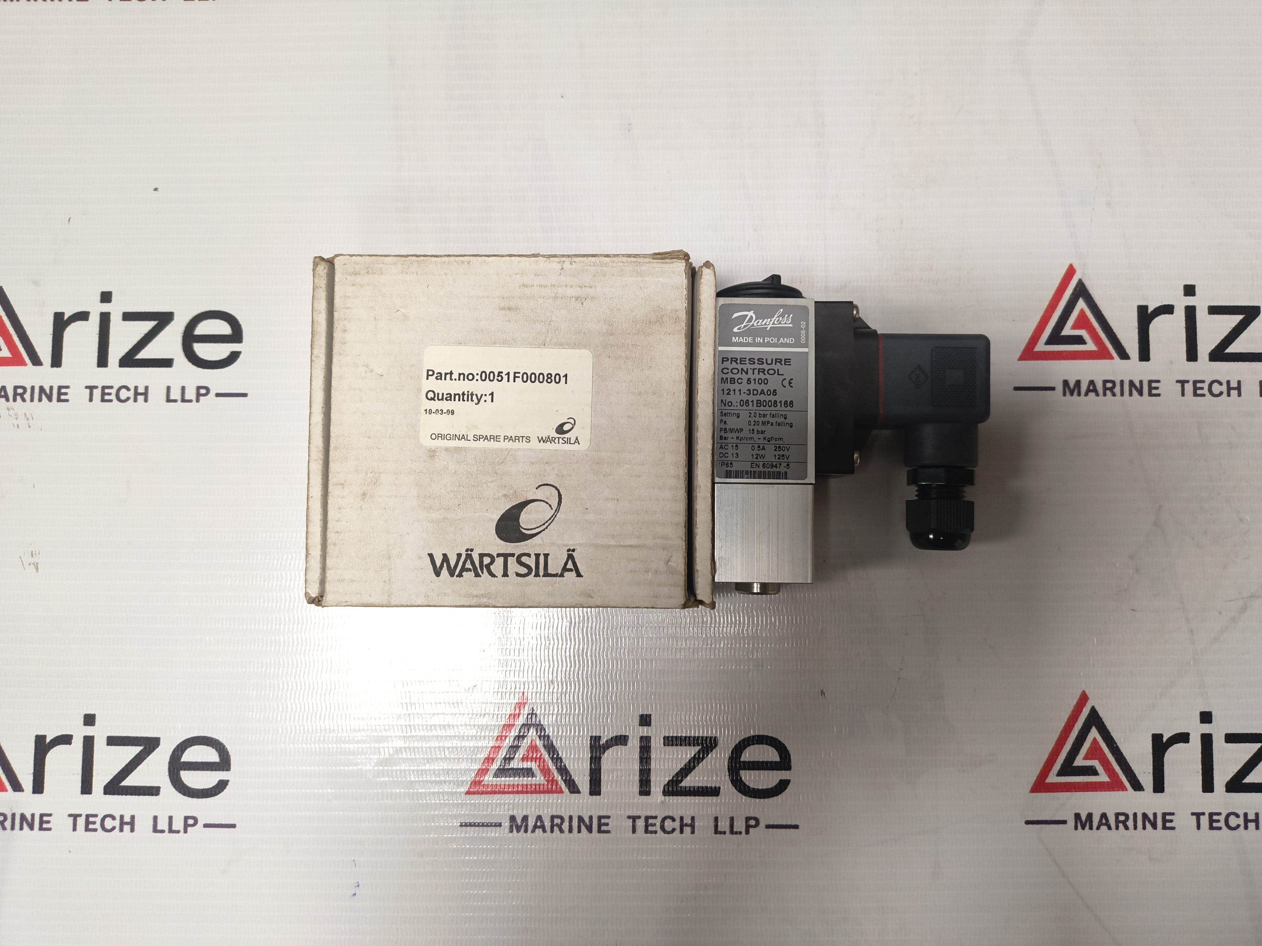 DANFOSS PRESSURE CONTROL MBC 5100 Part No. 1211-3DA05