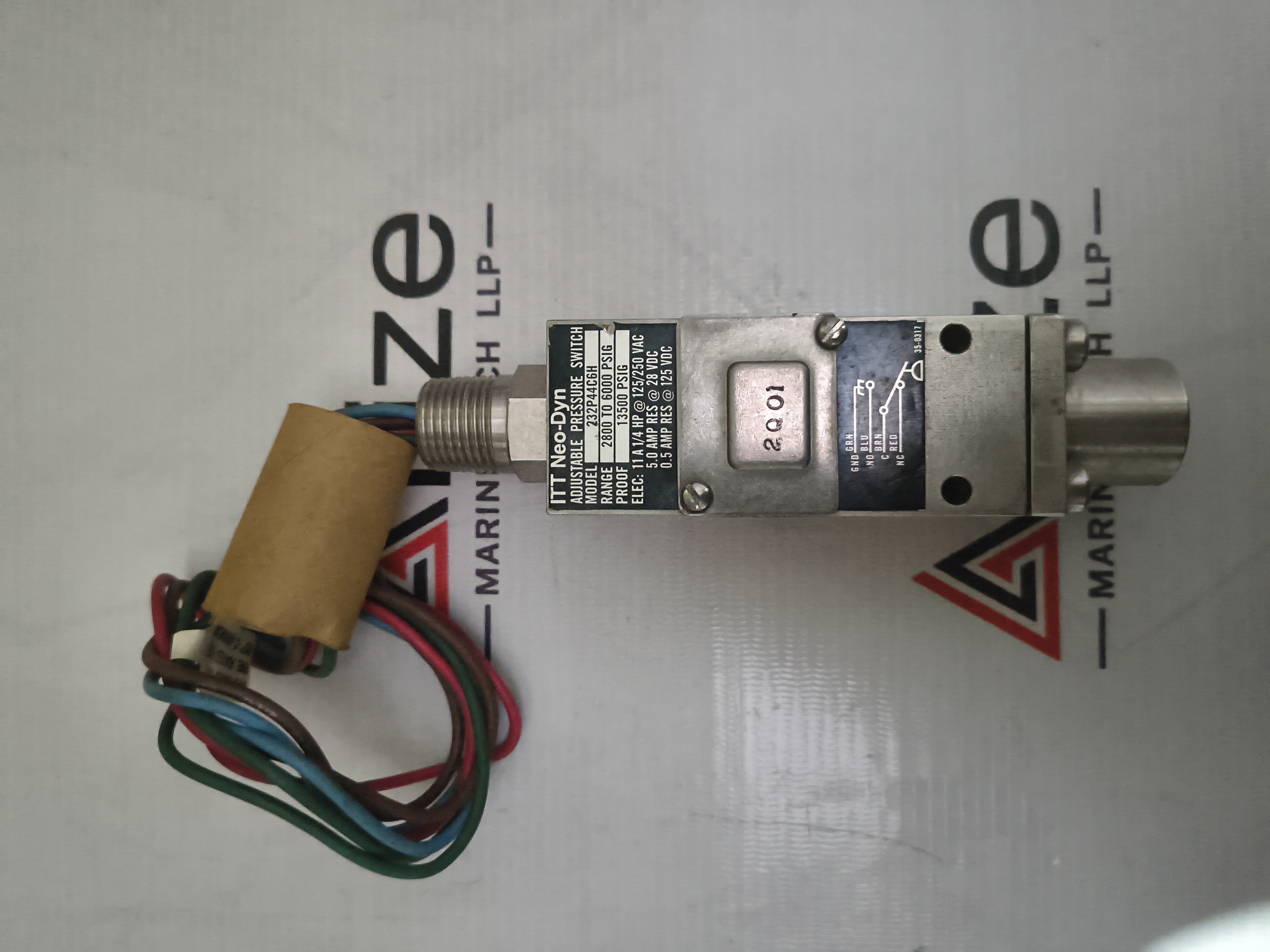 ITT NEO-DYN ADJUSTABLE PRESSURE SWITCH 232P44C6H