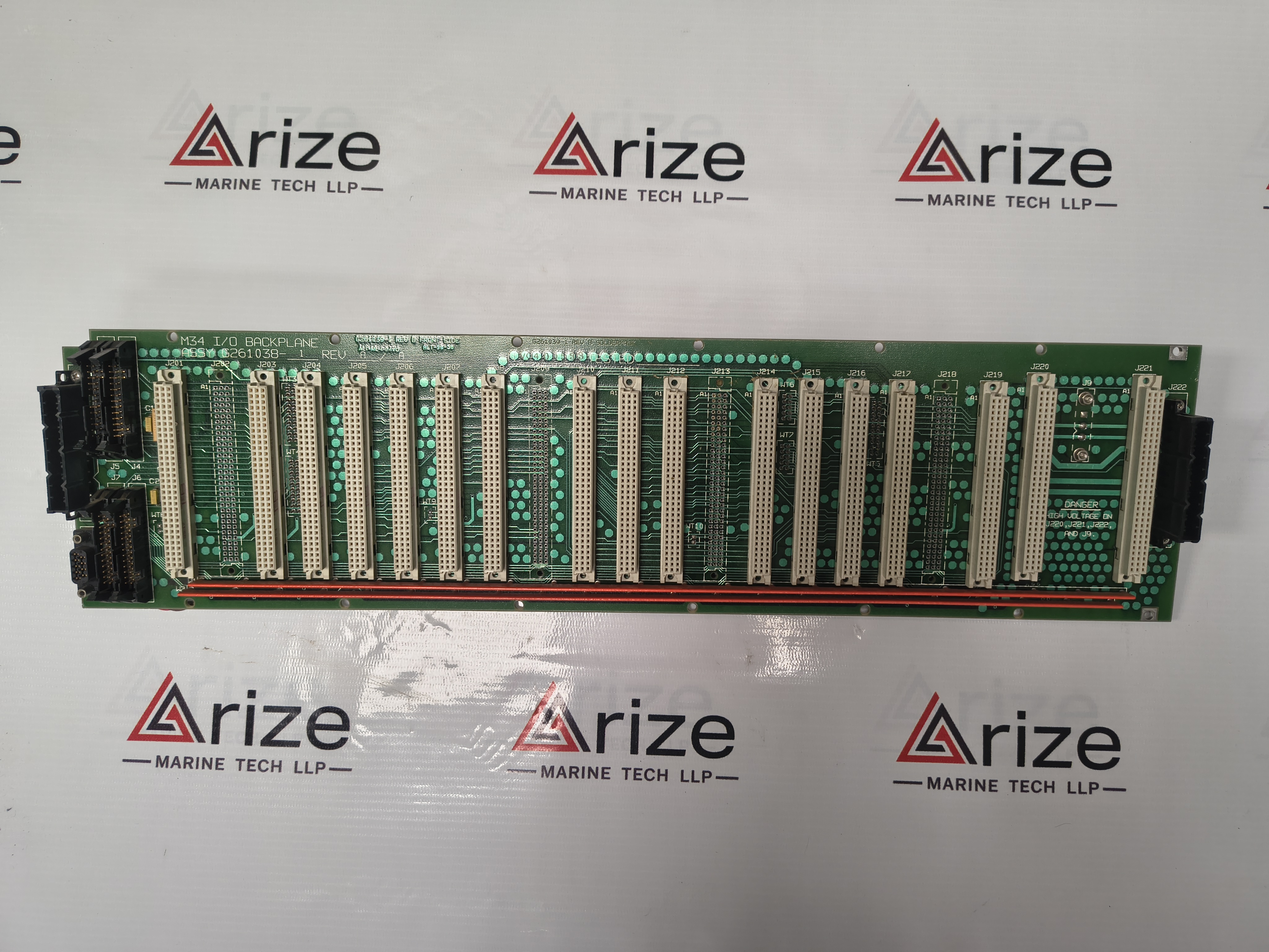 RAYTHEON MARINE COMPANY G261039-1 REV B PCB CARD I/O BACKPLANE ASSY G261038-1 REV A NEW