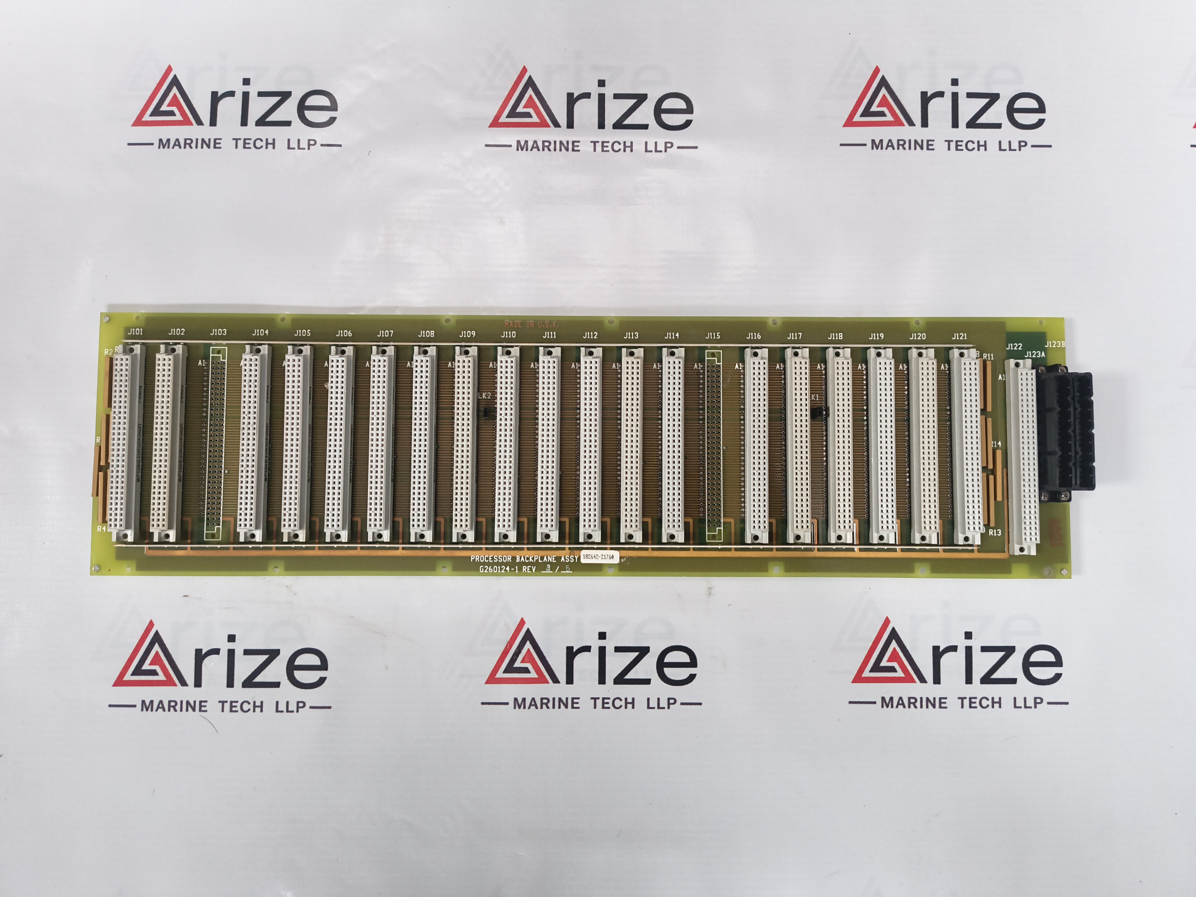 RAYTHEON MARINE COMPANY G260123-1 REV A PCB CARD PROCESSOR BACKPLANE ASSY G260124-1 REV 3/5 182642-21760 NEW