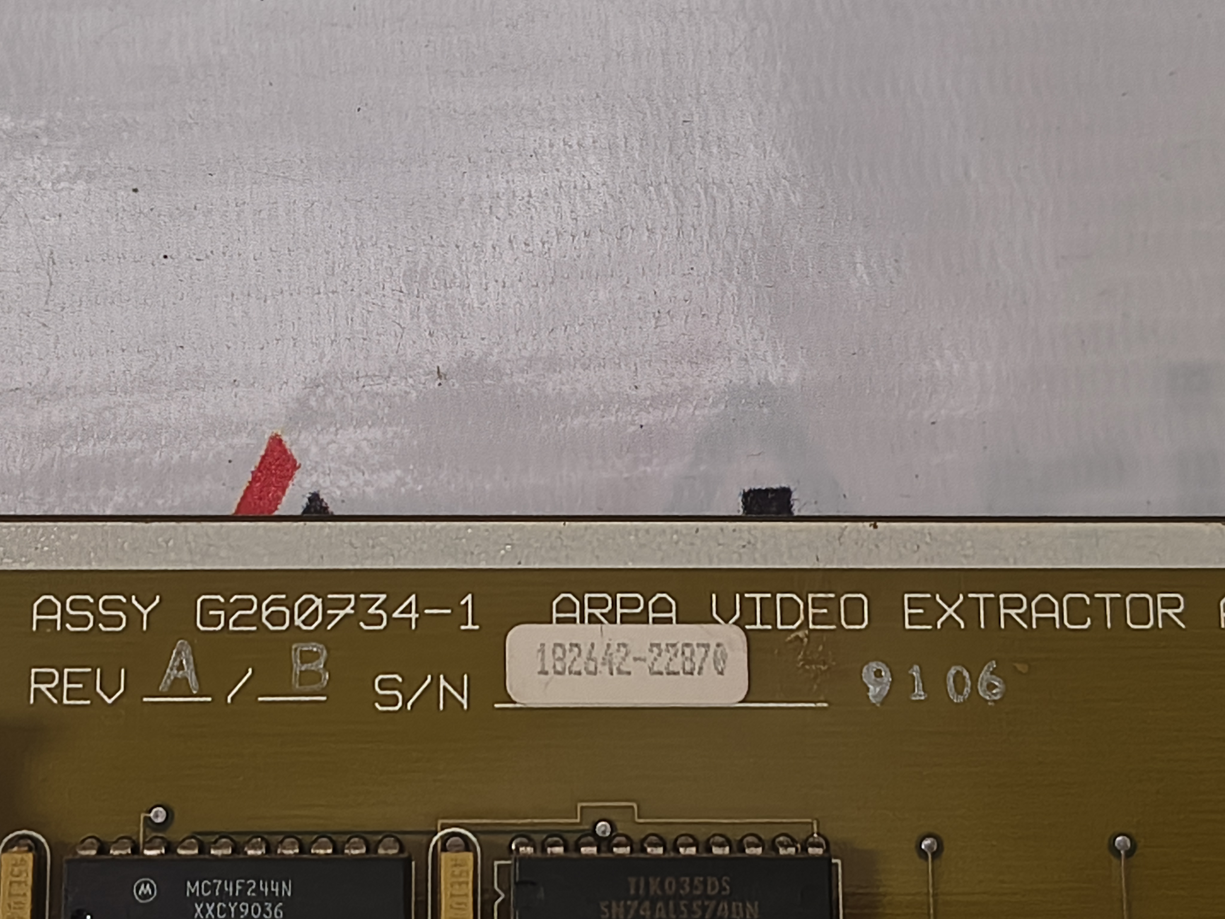 RAYTHEON G260734-1 REV A/B NEW REAR SIDE G260733-1 REV A MADE IN USA NEW