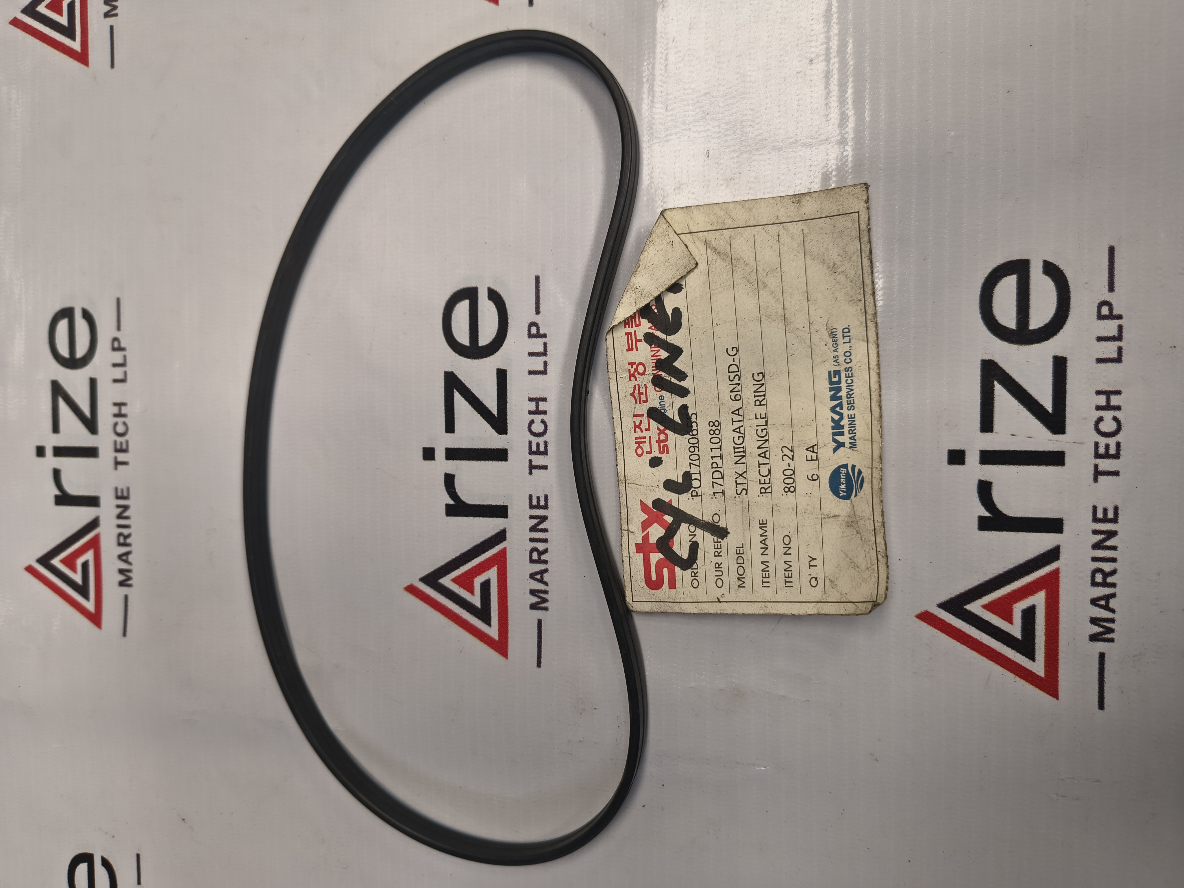 NIIGATA NSD-G RECTANGLE RING FOR CYLINDER LINER 800-22 NEW