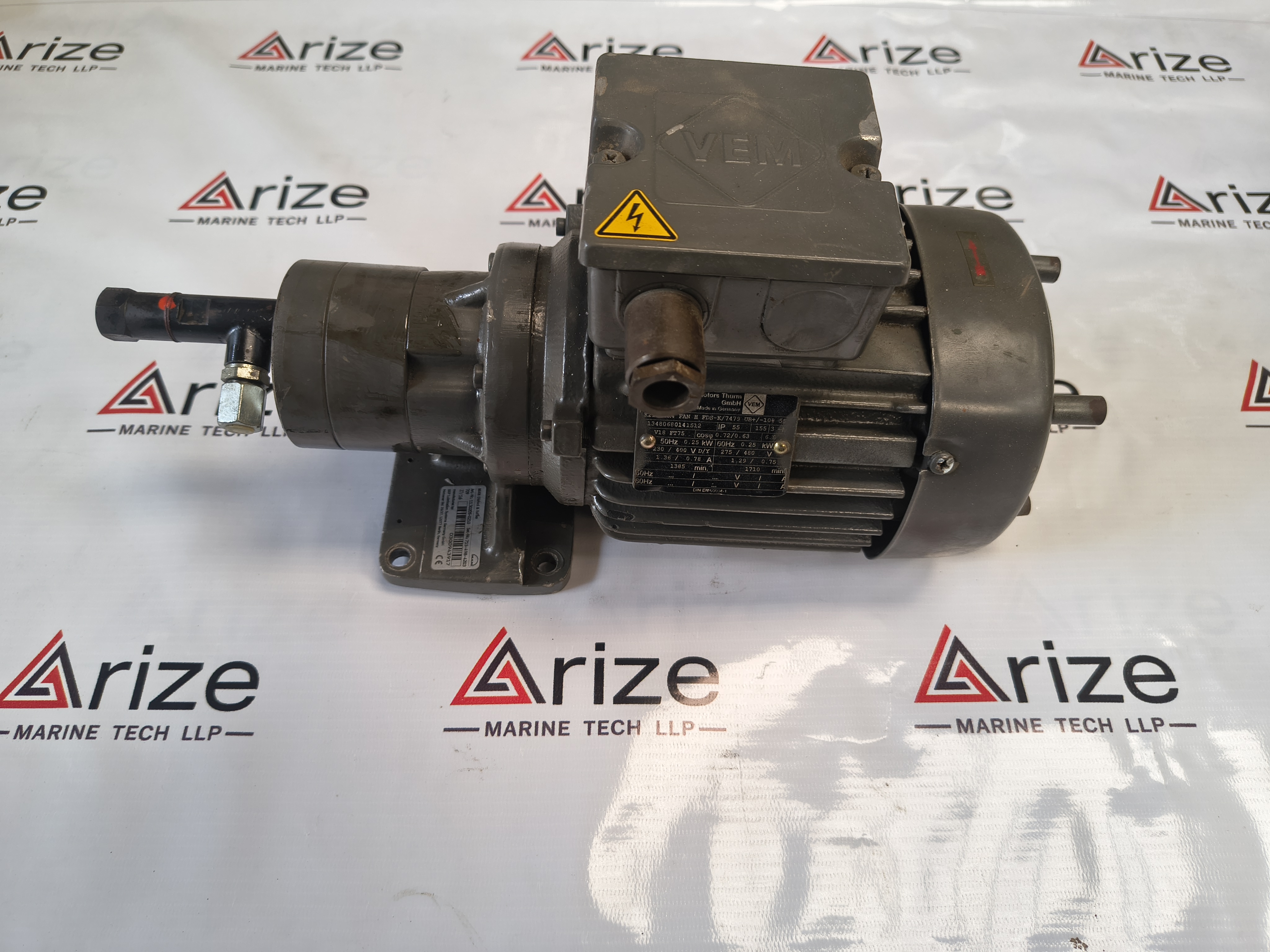 VEM MOTORS K21R71K4 FAN H FDS-K/7479 ELECTRIC MOTOR 50Hz 230/400V 60Hz 275/480V