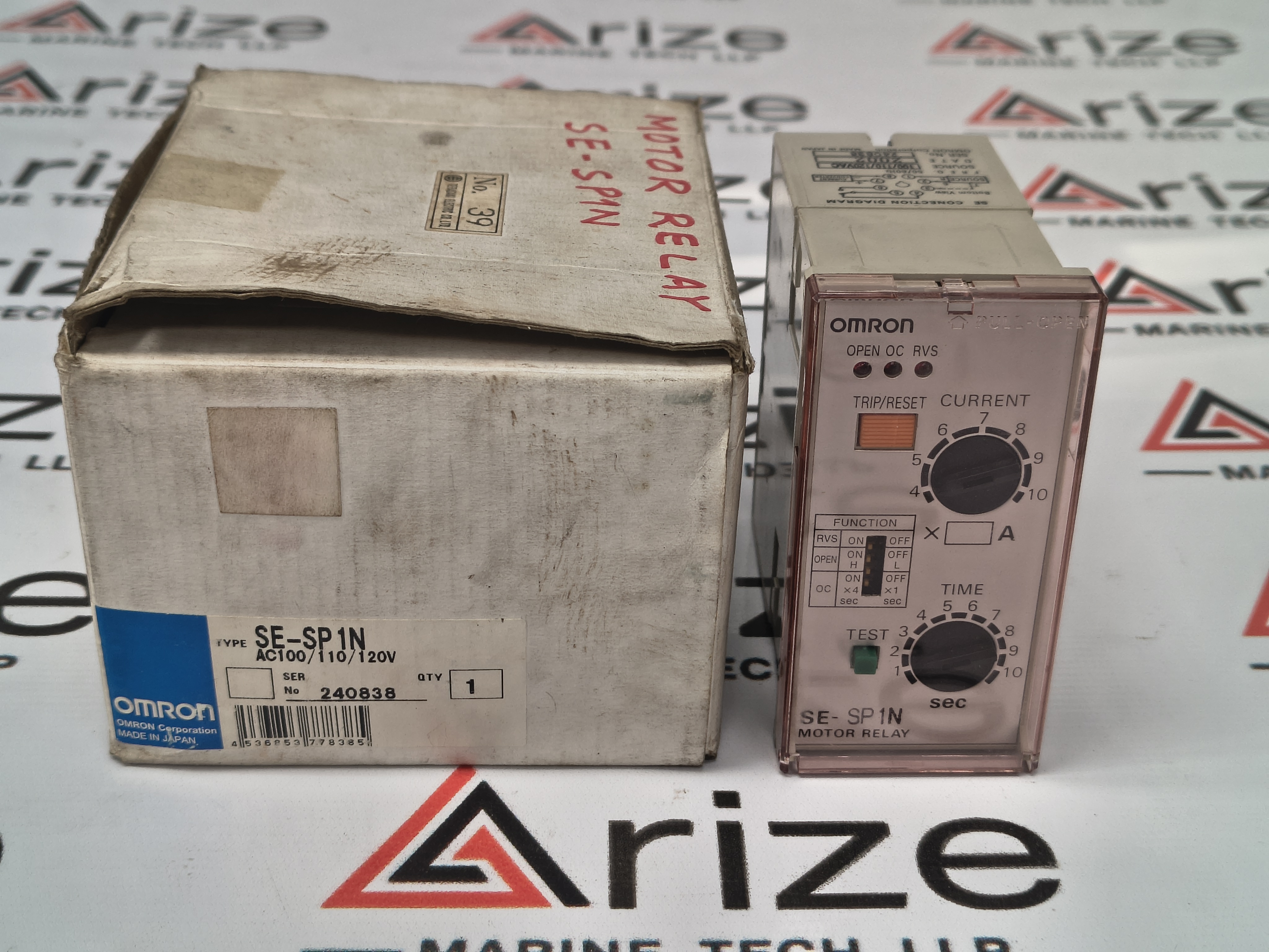OMRON SE-SP1N MOTOR RELAY AC 100/110/120V NEW
