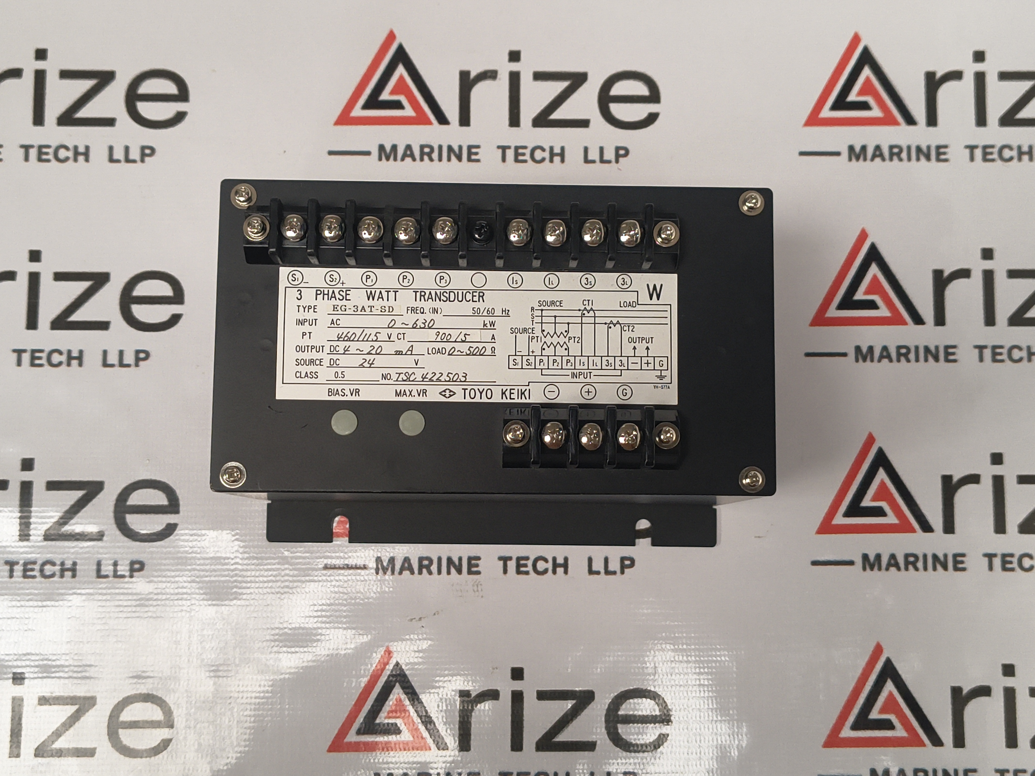 TOYO KEIKI EG-3AT-SD 3 PHASE WATT TRANSDUCER TESTED