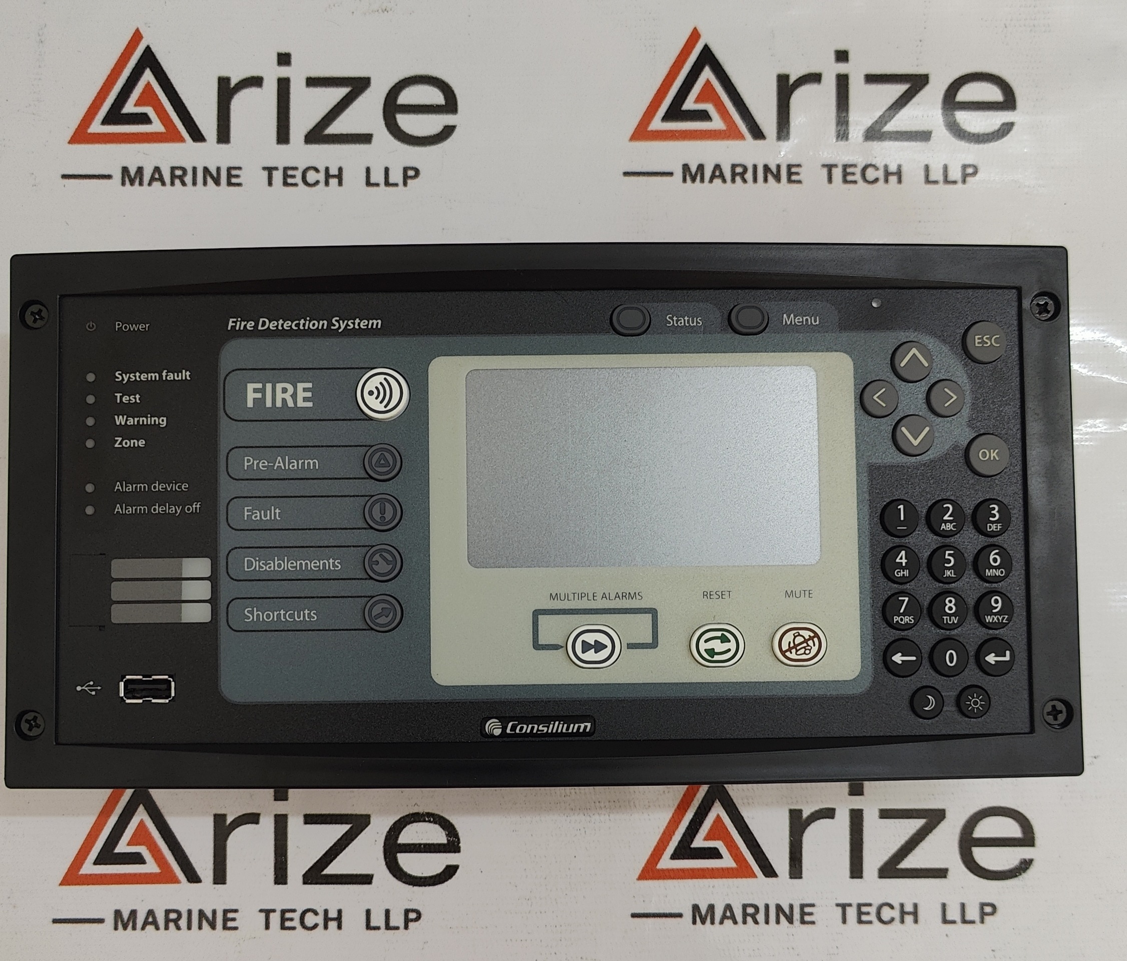 CONSILIUM FIRE DETECTION SYSTEM 5100195-20A CTRL/REPEATER PANEL M 4.3 CARGO EN NEW