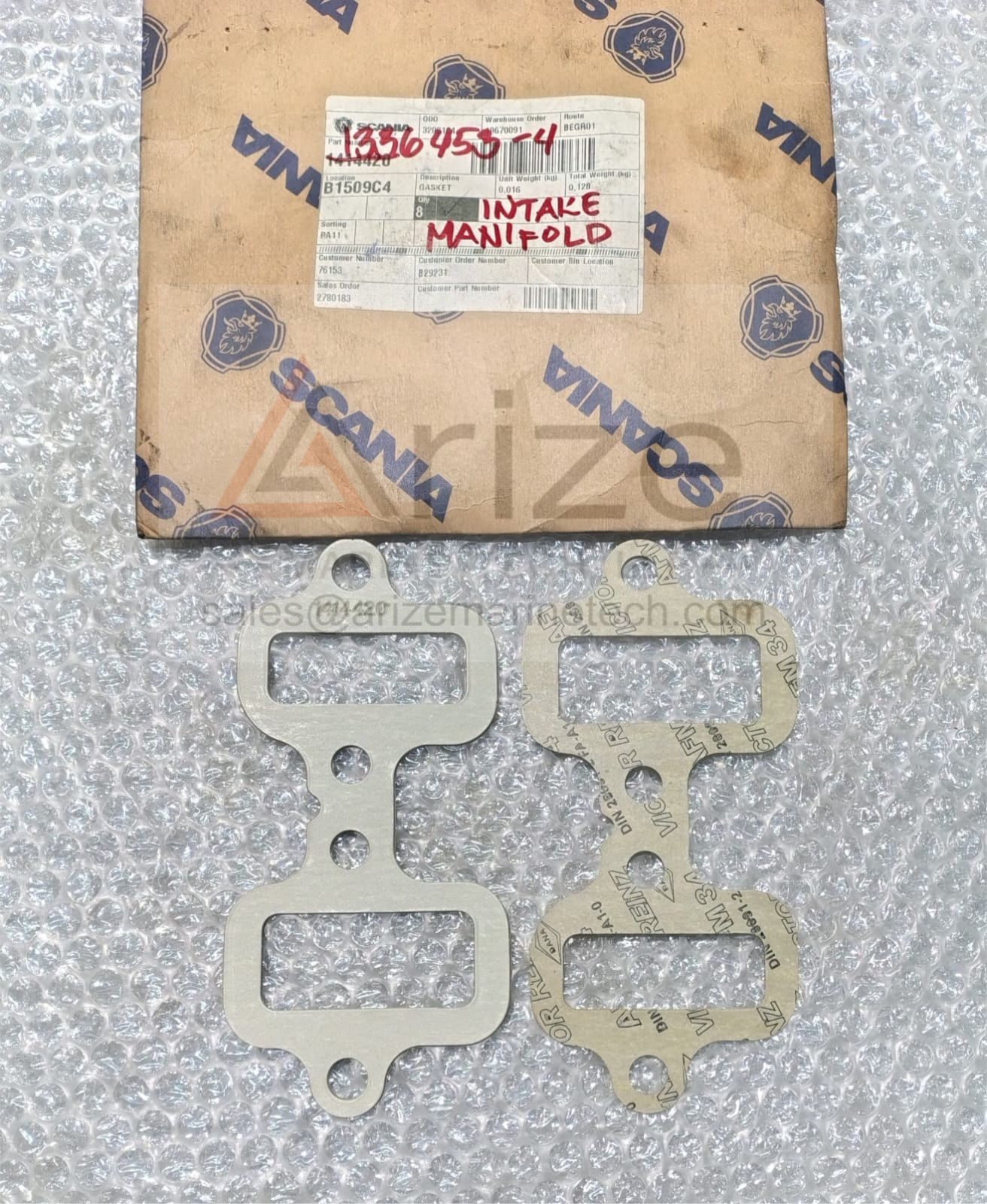 SCANIA NTAKE MANIFOLD GASKET 1414420/1336453 NEW