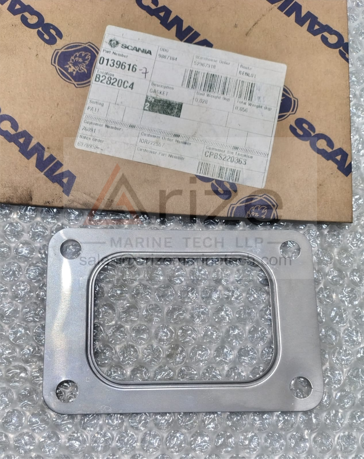 SCANIA GASKET 139616 NEW