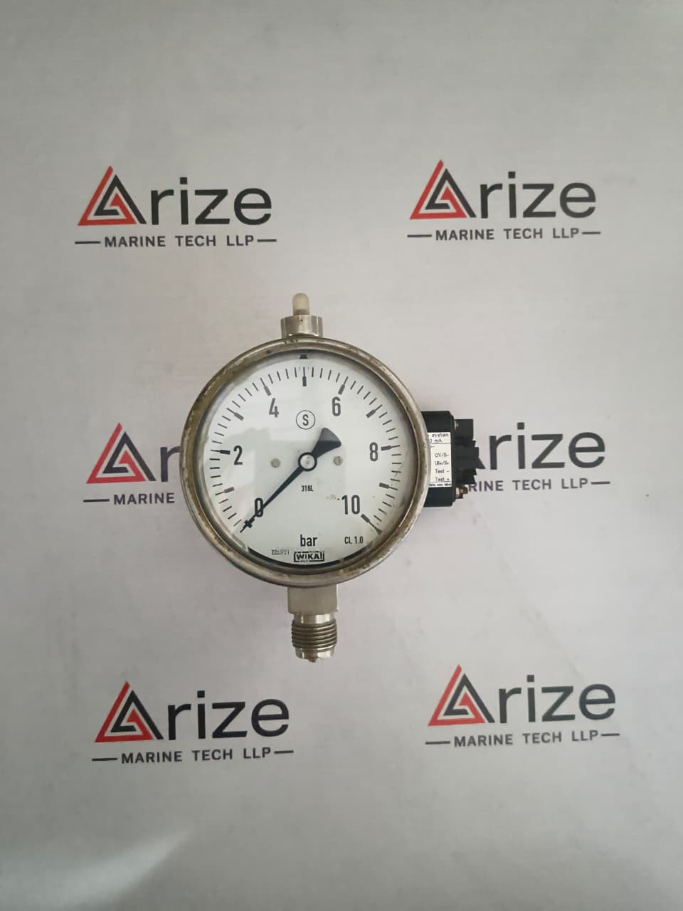 WIKA 232.30.100 BOURDON TUBE PRESSURE GUAGE 0-10 BAR NEW