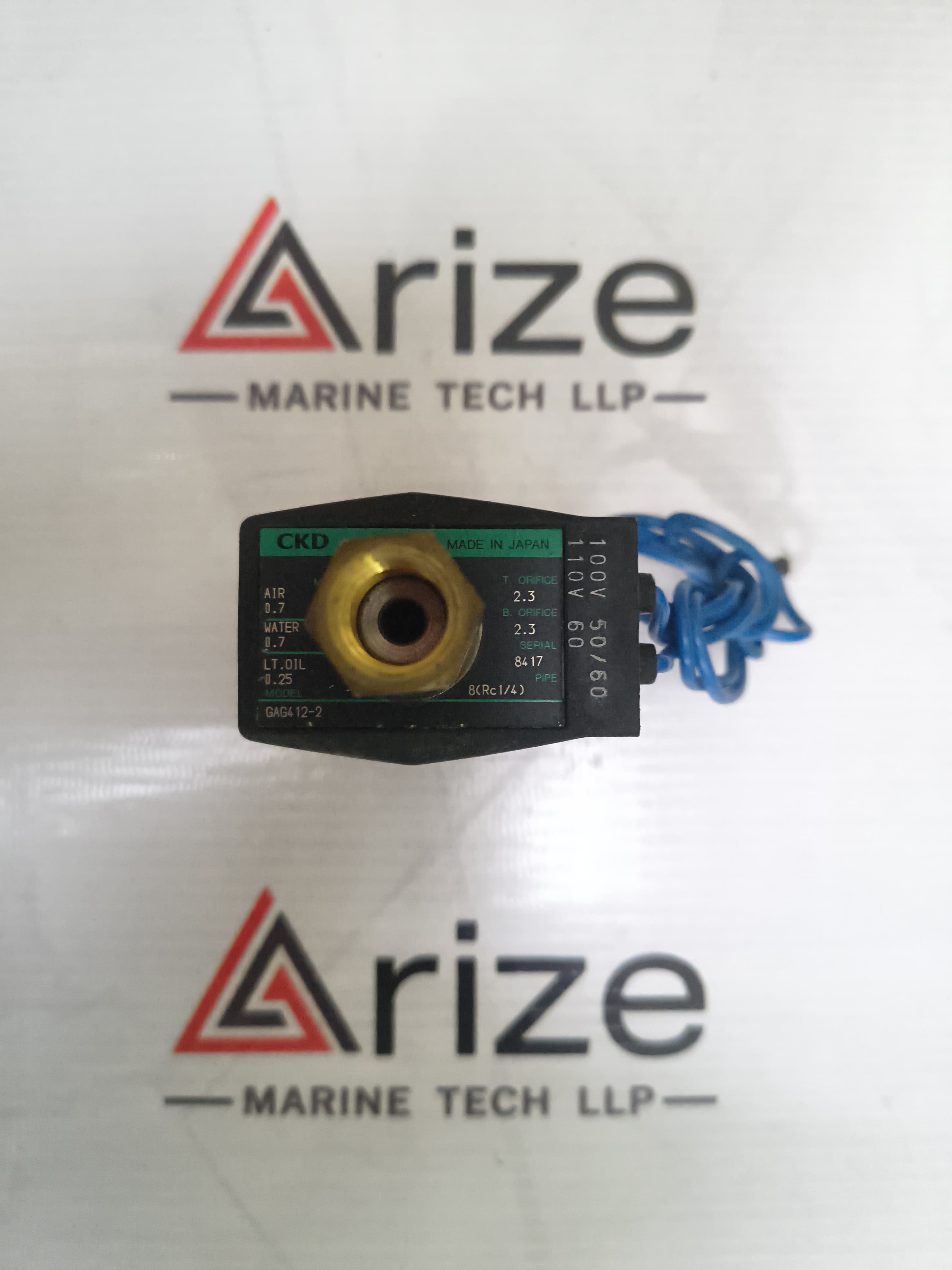 CKD GAG412-2 SOLENOID VALVE 100V 50/60Hz 110V 60Hz NEW